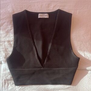 Babaton (Aritzia) Sculpt Knit Crop Top